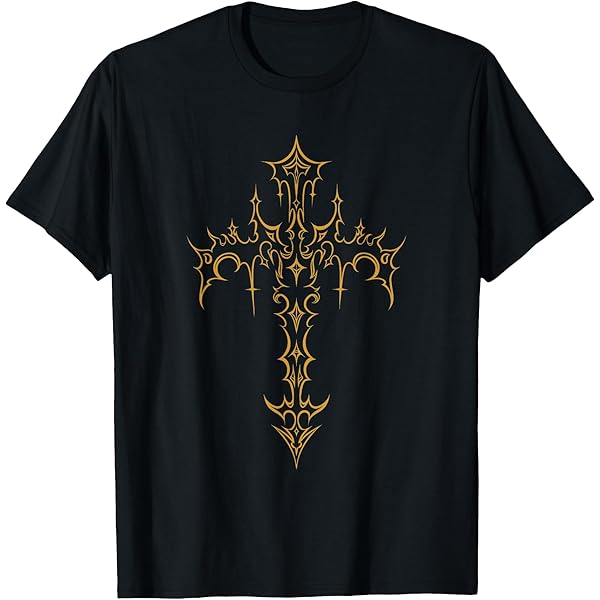 Amazon.com: Y2k Mall Goth Grunge Aesthetic Gothic Cross T