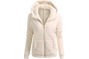 FQZWONG Winter Coats For Women Warm Clothes Fleece Sherpa Lined Jackets Fashion Hoodies Casual Fuzzy Outerwear