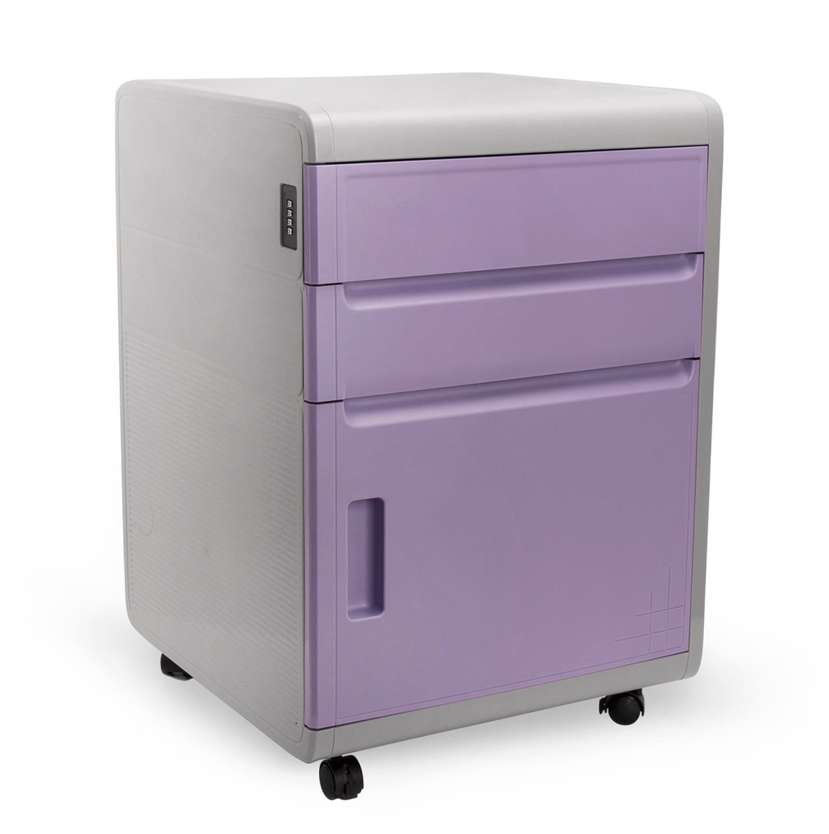 Rolling Storage with Drawers, EVERTOP Combination Lock Storage