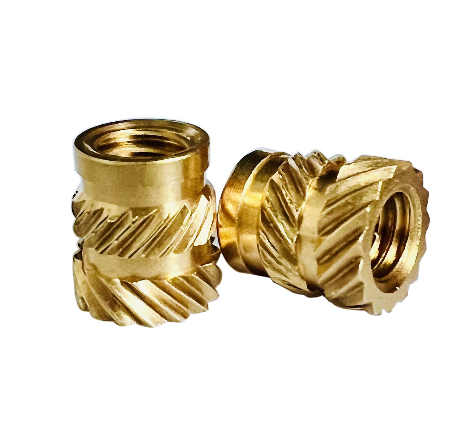 ShineNow Threaded Heat-set Inserts Brass for Printed Plastic Parts M2 70pcs