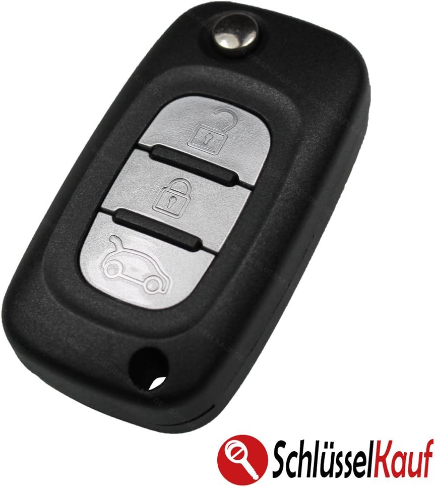 RENAULT Flip Key Case 3 Buttons Car Key Blank Clio Modus Twingo New