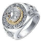 Yoursfs Stainless Steel Rings For Men Knight Ring Cool Stylish Jewelry