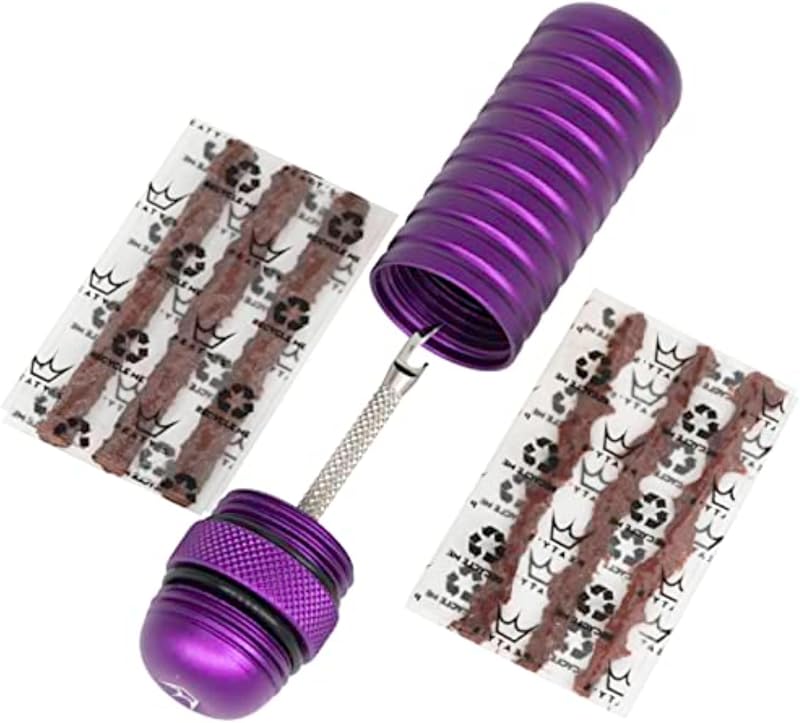 Peaty's Tubeless Puncture Repair Plugger Kit Violet 316 Stainless