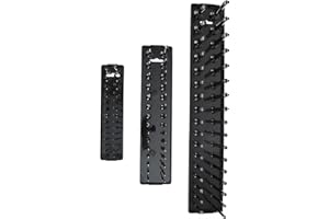 Alipis 3Pcs Metric Socket Organizer Tray Set Black Plastic Socket Holder for 1/2" 3/8" 1/4" Drive Tool