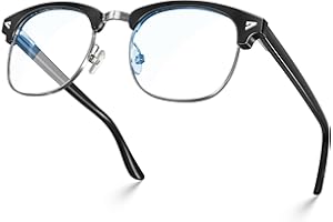 VISOONE Lightweight Blue Light Blocking Glasses Square with Anti Computer Glare for Gaming Men and Women MONTANA