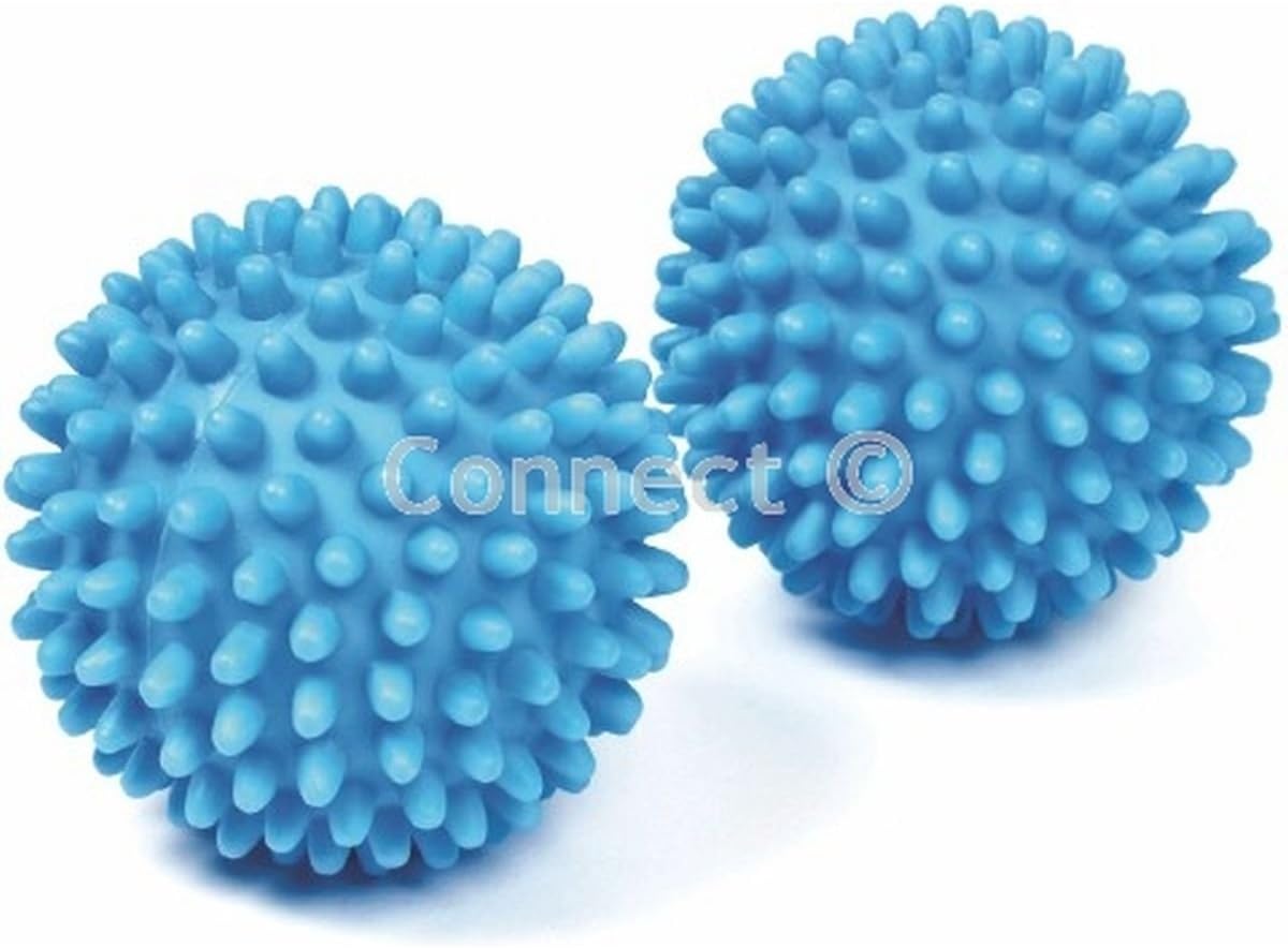 Pack Of 2 Dryer Balls for Softening Fabric In Tumble Dryers Reduces Drying Time By Up To 25%, Energy Saving