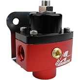 Aeromotive SS-Series Carbureted Fuel Pressure Regulator with ORB-06-13201 | Inlet/Outlet Ports for Carb Engines - 1/8" NPT Gauge Port, Dead-Head Fuel Pump Regulator for Street &amp; Racing Cars