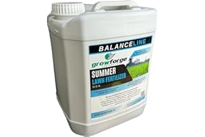Growforge - Balanceline Liquid Lawn Fertilizer (1L). NPK 14-5-14 + micronutrients and Iron. Full Season Fertilizer for All Gr