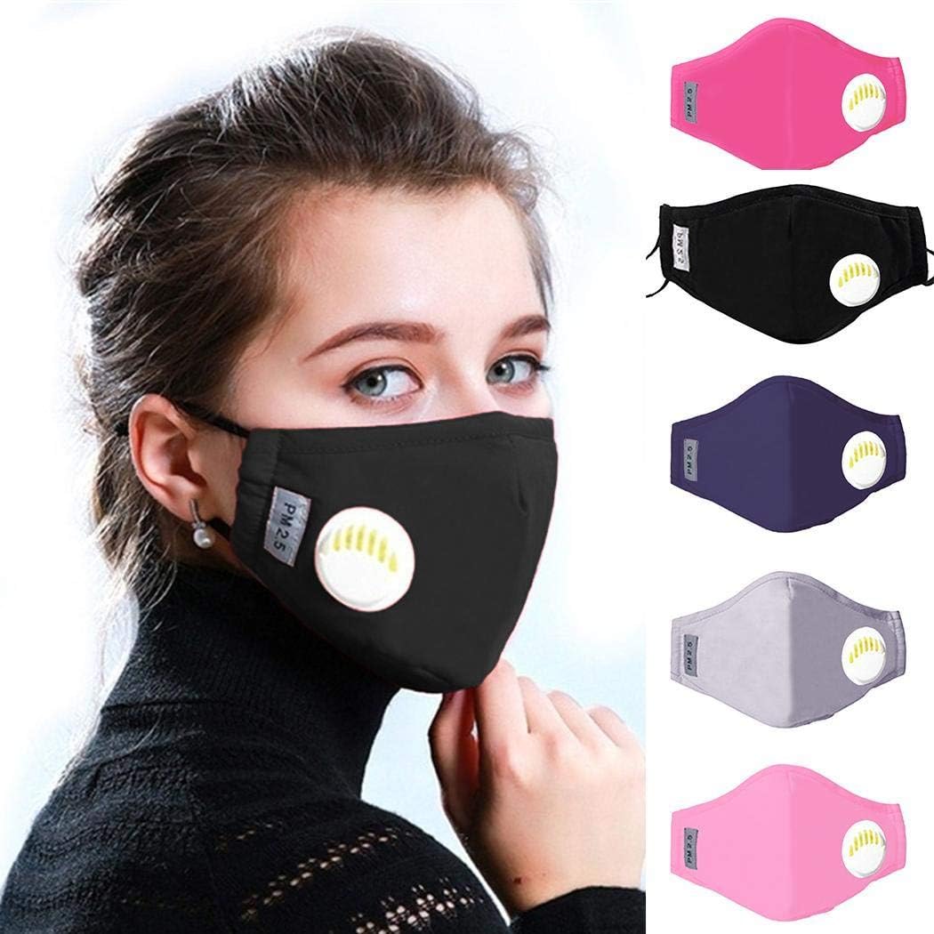 gonikm Dust Mask PM2.5 Activated Carbon Filter Adult Children Masks with Valve Adult Helmets