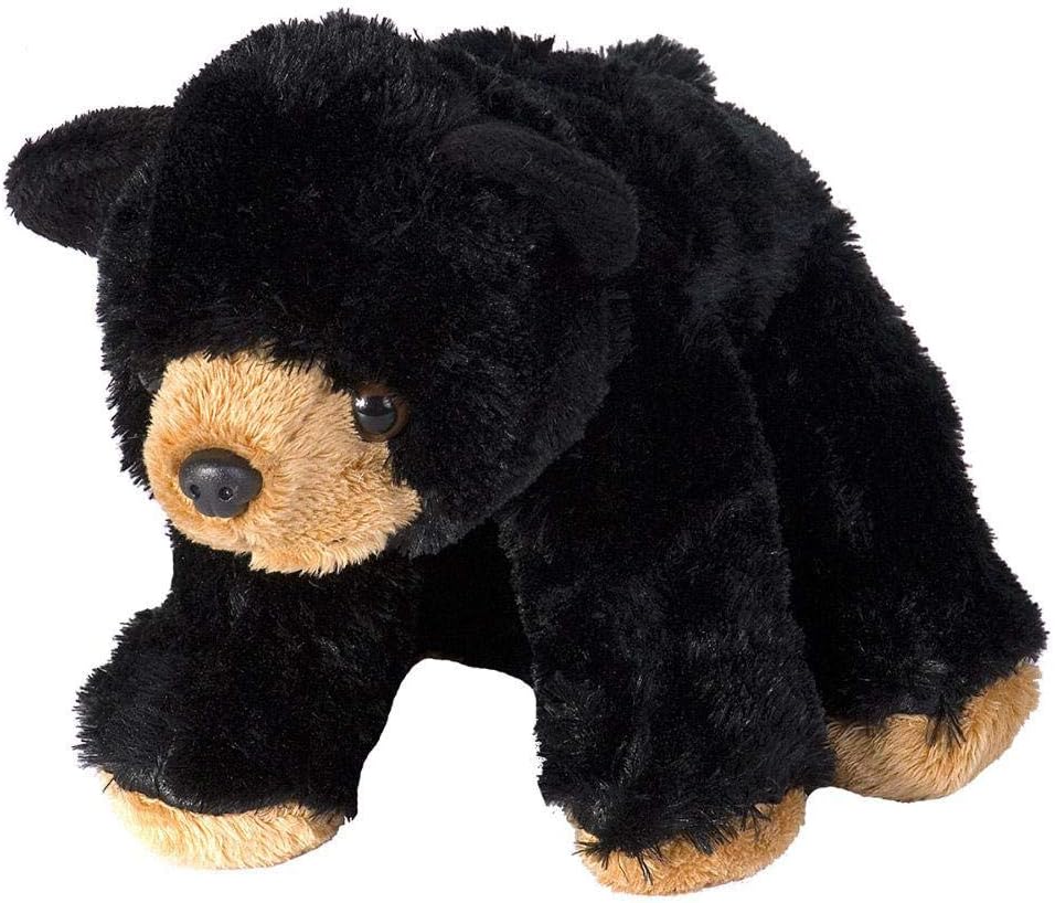 Wild Republic Black Bear Plush, Stuffed Animal, Plush Toy, Gifts for