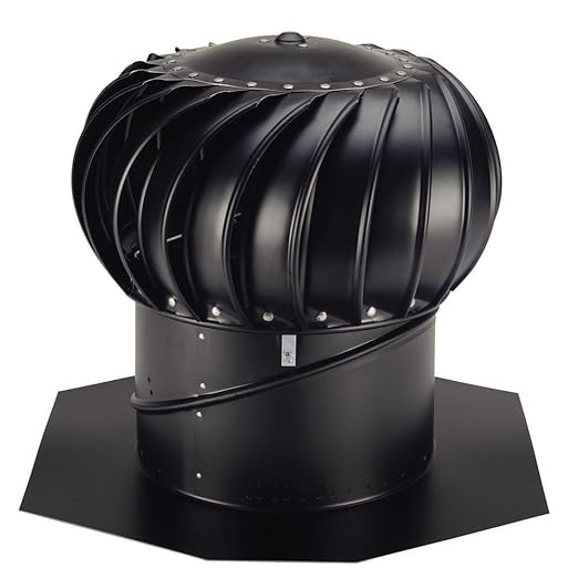 Lomanco BIB12 Black Whirlybird Turbine Ventilator Amazon.co.uk