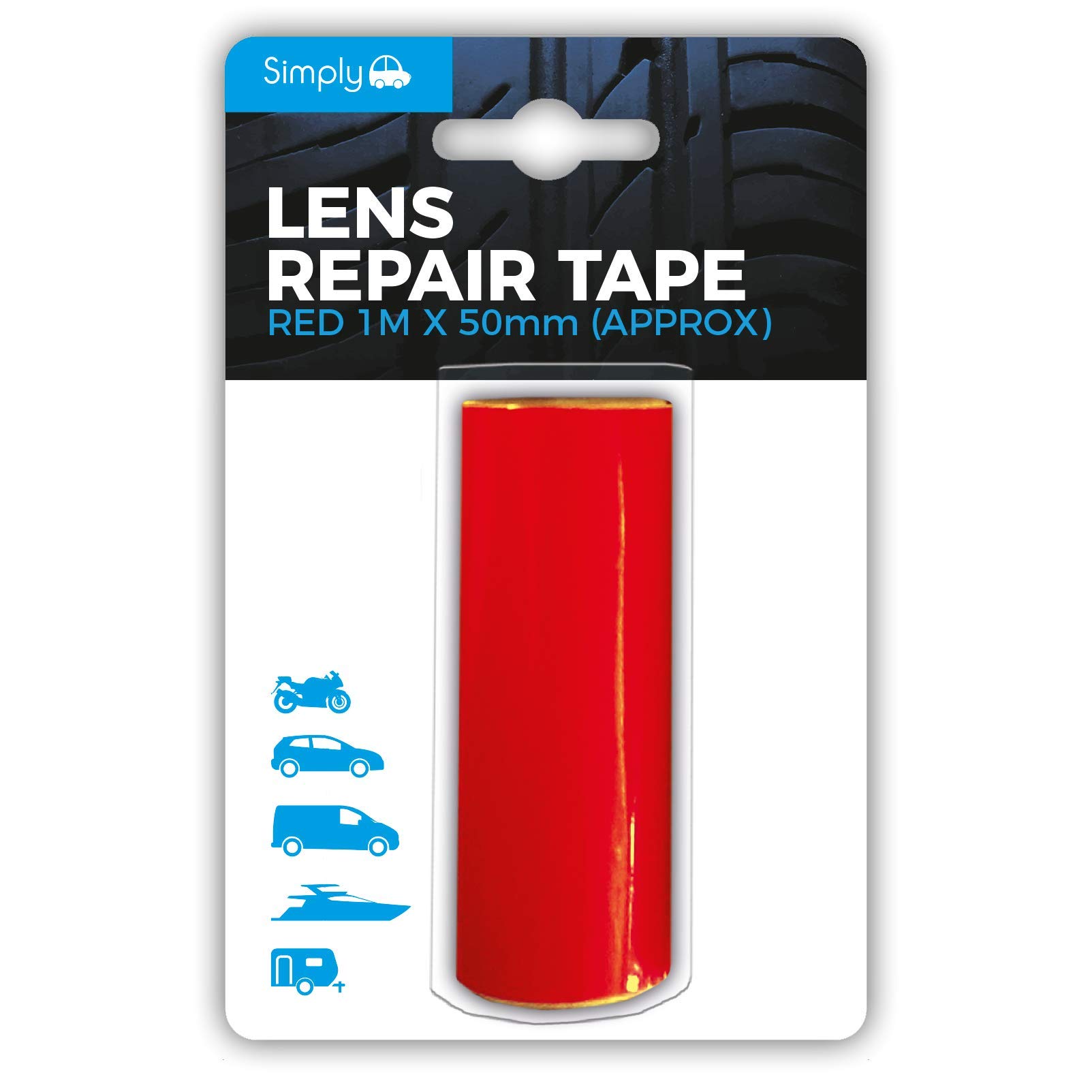 Simply 2253 Lens Tape, Red