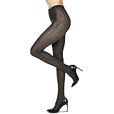 MeMoi Women's Opaque Leopard Luxe Nylon Tights
