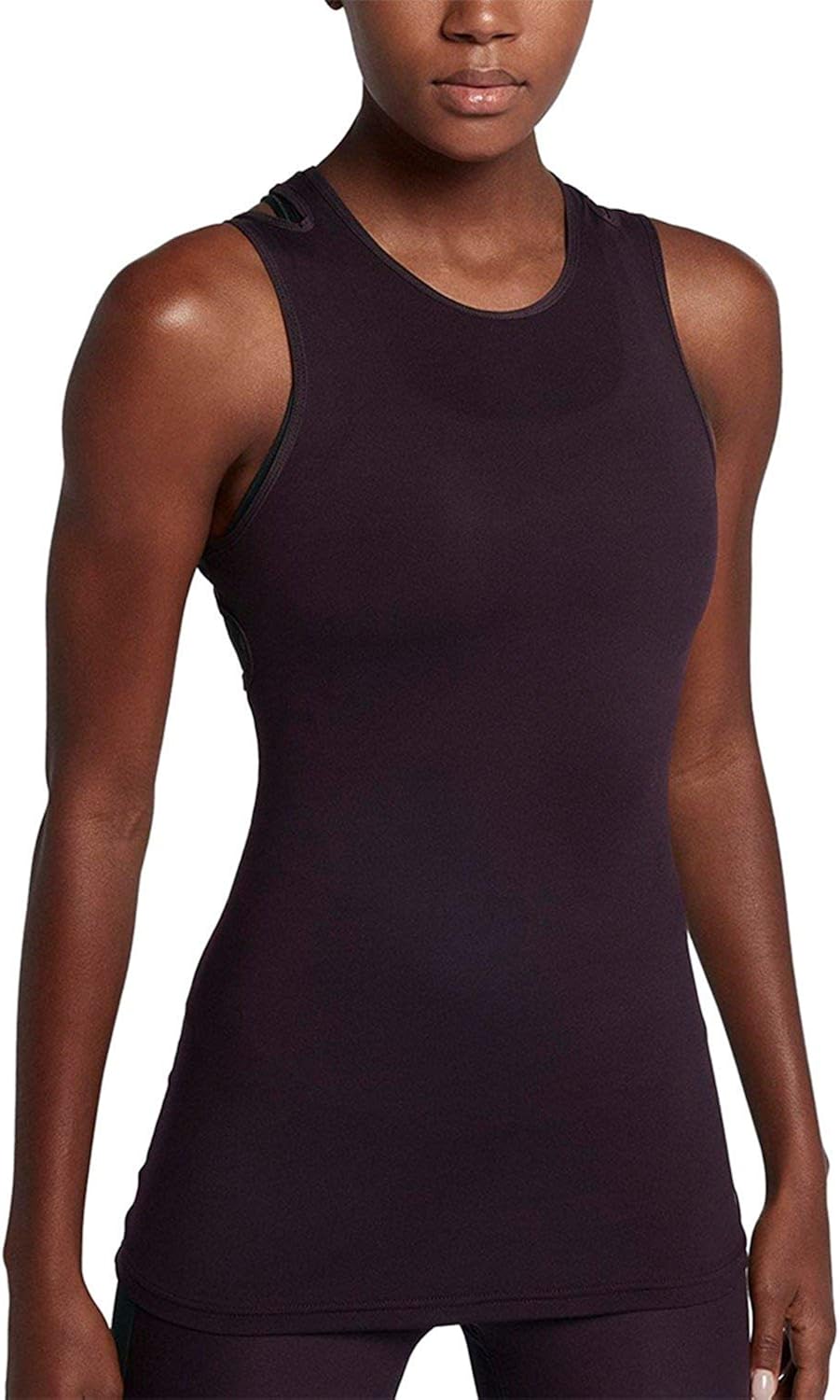 Nike Womens Mesh Racerback Tank Top Black M Clothing
