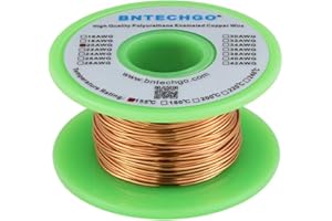 BNTECHGO 20 AWG Magnet Wire - Enameled Copper Wire - Enameled Magnet Winding Wire - 4 oz - 0.0315" Diameter 1 Spool Coil Natural Temperature Rating 155℃ Widely Used for Transformers Inductors