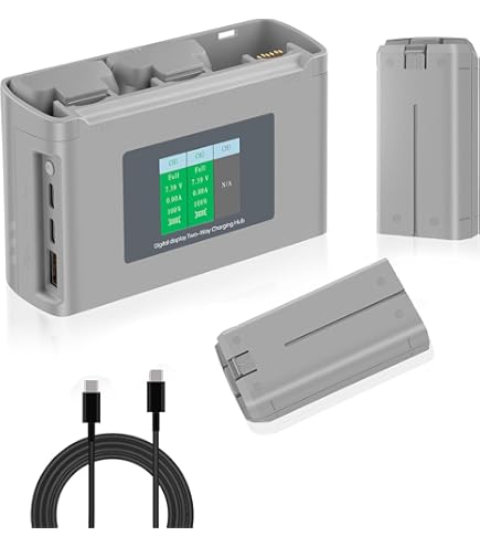 Amazon.com: JHTC Mini 4K/2 Battery Charging Hub and 2 Pack 2400mAh