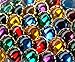 Nesha Assorted Gemstone Color Acrylic Rhinestone Shank Buttons 75 Pcs