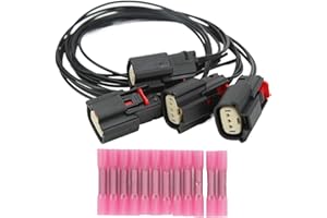 Aramox Ignition Coil Connector Plug Cable Wire Assembly 4 Ignition Harness 12 Connector Compatible with C Edge Explorer OEM: 