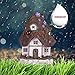 Hannah’s Cottage Fairy Garden House Outdoor Statue with Solar Lights, Polyresin Garden Figurine for Outdoor Decoration (Outdoor Paradise)
