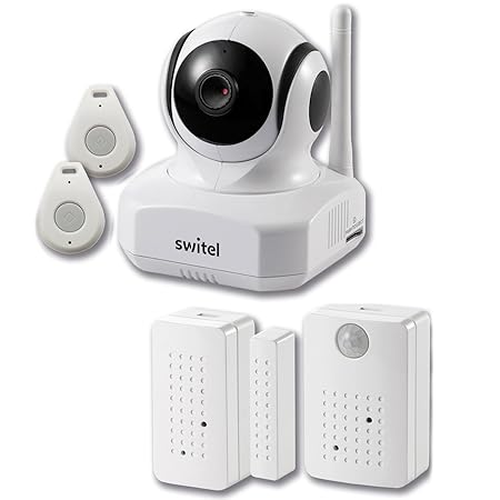 SWITEL BSW220 Hausalarmsystem Indoor mit Tür Fenster Bewegungs Sensoren Video HD Kamera 720p IP Smartphone Tag / Nacht Wirele