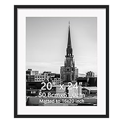 Hoikwo 20x24 Black Picture Frame, Display Pictures