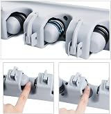Vicloon Broom Mop Holder Tidy Organizer 5 Slots 6 Hooks Wall Mounted view 4
