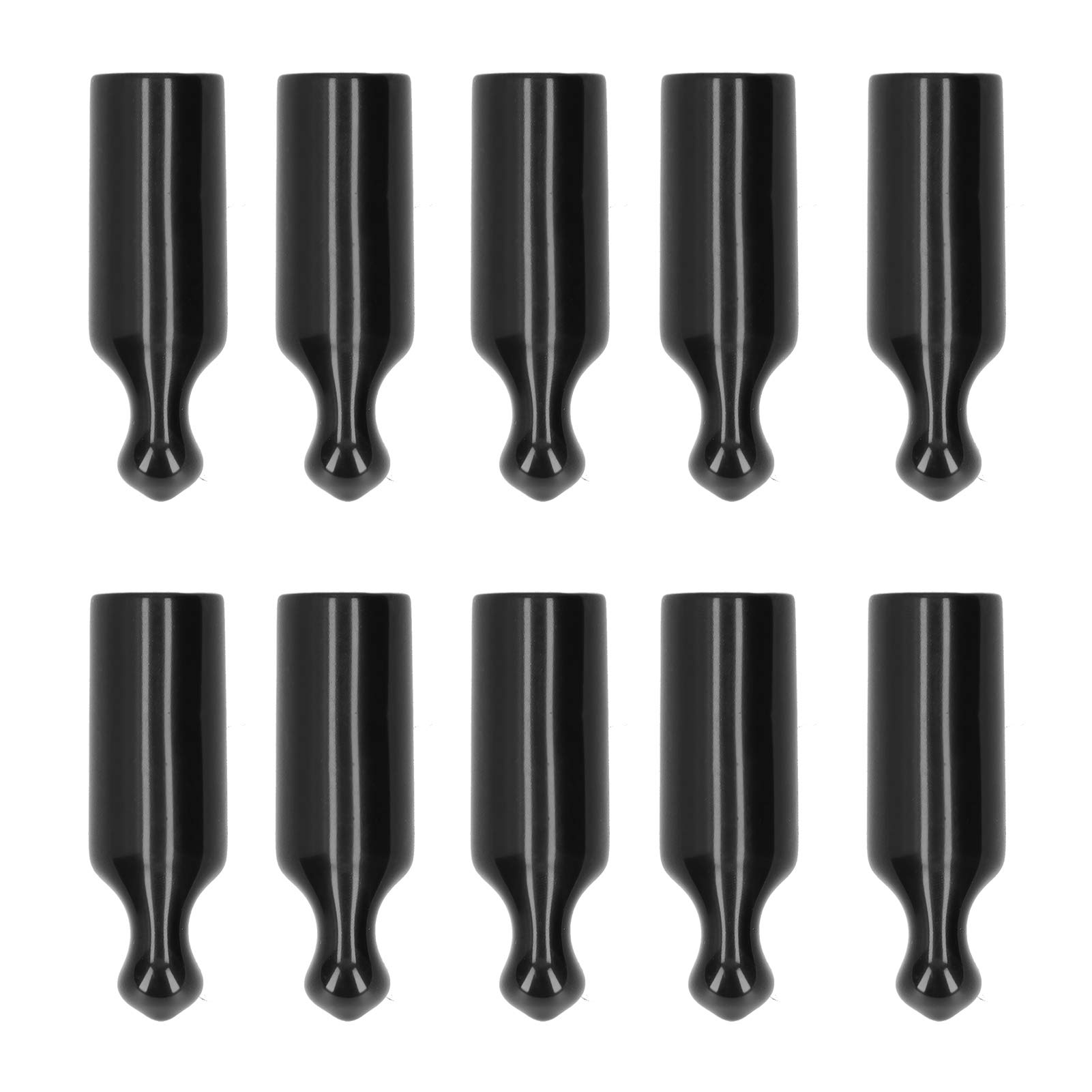 Beer Tap Cap, 10Pcs Beer Tap Cap Rubber Covers Accessory for Beer Barrel Draft Beer Faucet Black for Standard Bar Faucets