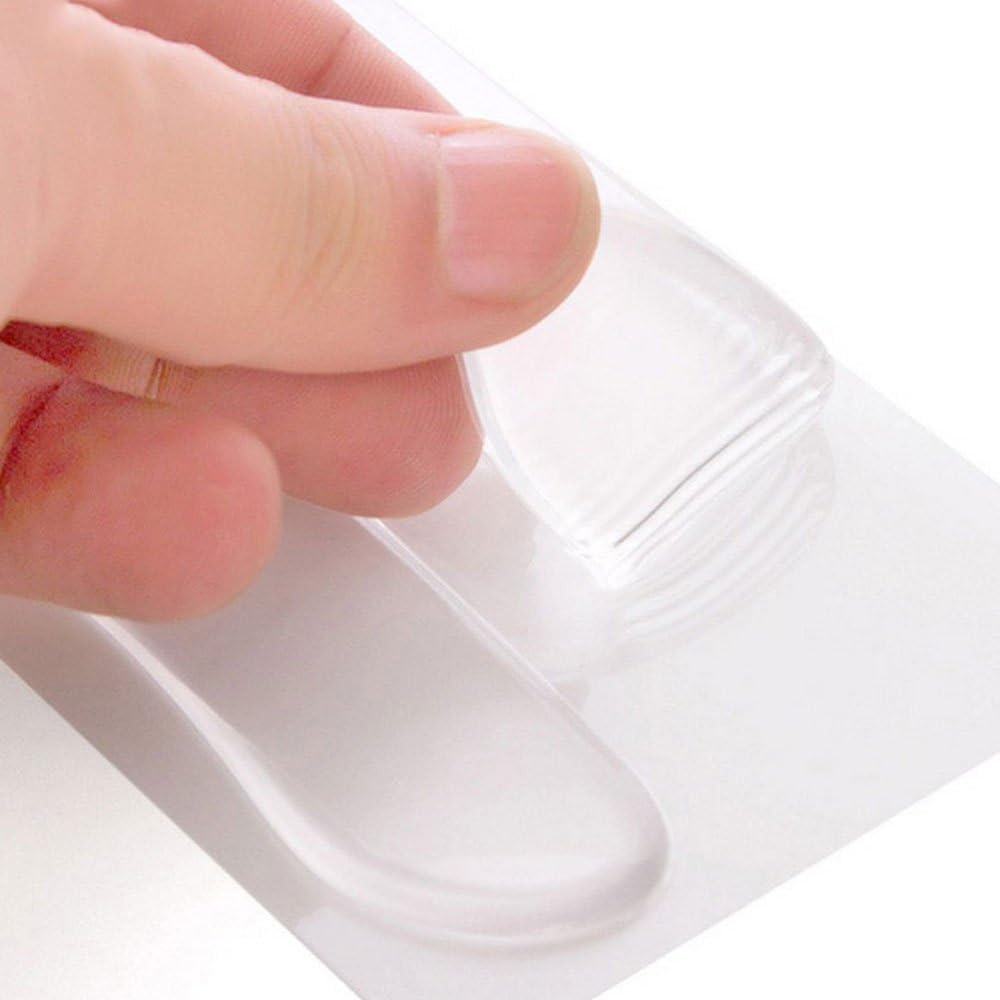 PEDIMEND™ Transparent Silicone Back Heel Liner Gel Cushion (1PAIR), Heel Protector Prevent Rubbing Pain, Prevent Blisters - Image 3