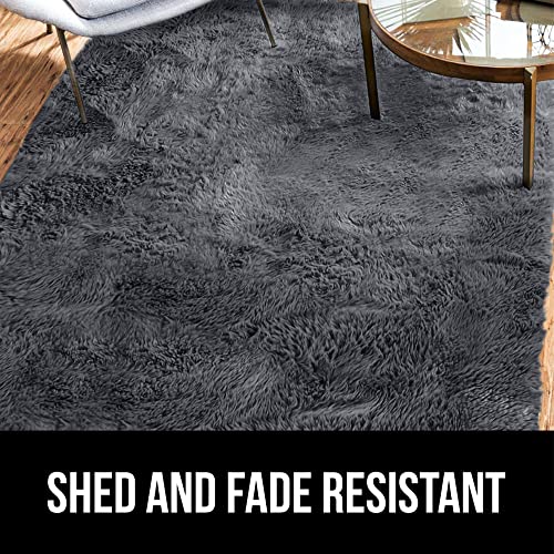 Gorilla Grip Soft Faux Fur Area Rug, Washable, Shed and Fade Resistant