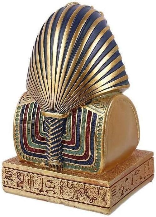 lachineuse, Pharaoh Tutankhamun Bust 14.5 cm, Egyptian Decoration, Statue Decoration Antique Egypt, Figurine Statue God - Image 4