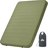 OUTSKIRT Camping Mattress, Self Inflating Sleeping Pad with Pump Sack, Foam Camping Pad for Sleeping, 4” Thickness Sleeping M