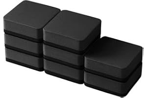 Abaokai Magnetic Whiteboard Dry Erasers Chalkboard Cleansers for Kids and Classroom Teacher Supplies, Home and Office (8 Pack-Black)