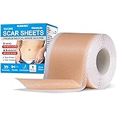 Reusable Silicone Scar Sheets (1.6"x60") - Medical Grade Scar Gel for C-Section, Keloid, Burn & Surgical Scars, Waterproof & Skin-Friendly Strips