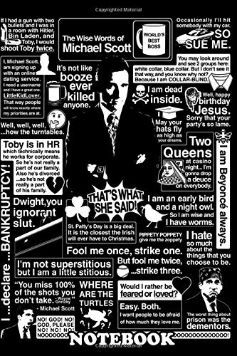 Notebook: Michael Scott Quotes From The Office , Journal for Writing, College Ruled Size 6" x 9", 110 Pages Paperback – November 14, 2019