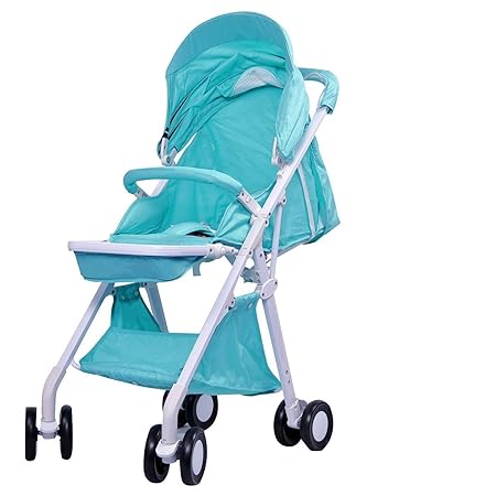 Ubaby Lightweight Stroller and Pram for Baby with Multi Position Reclining Seat (Blue)