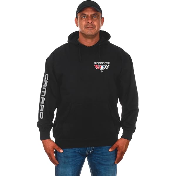 JG Infinite Retro 3rd Gen Chevy Camaro IROC-Z Hoodie - Unisex Black Automotive-Themed Sweatshirt For Car Lovers