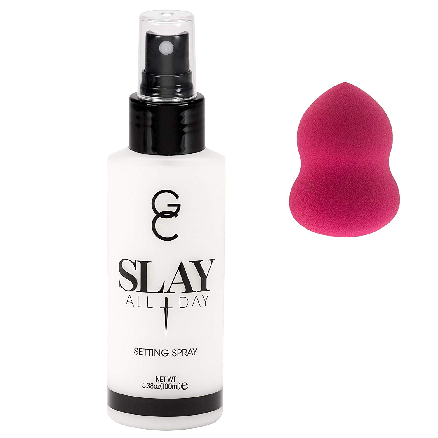 GC Make Up Setting Spray - Gerard Cosmetics Slay All Day Coconut - OIL CONTROL Spray - 3.38oz (100ml) Comes With 1 Lianna Beauty Blender