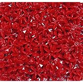 JOLLY STORE Crafts Red 18mm Starflake Sunburst Craft Beads 135pc