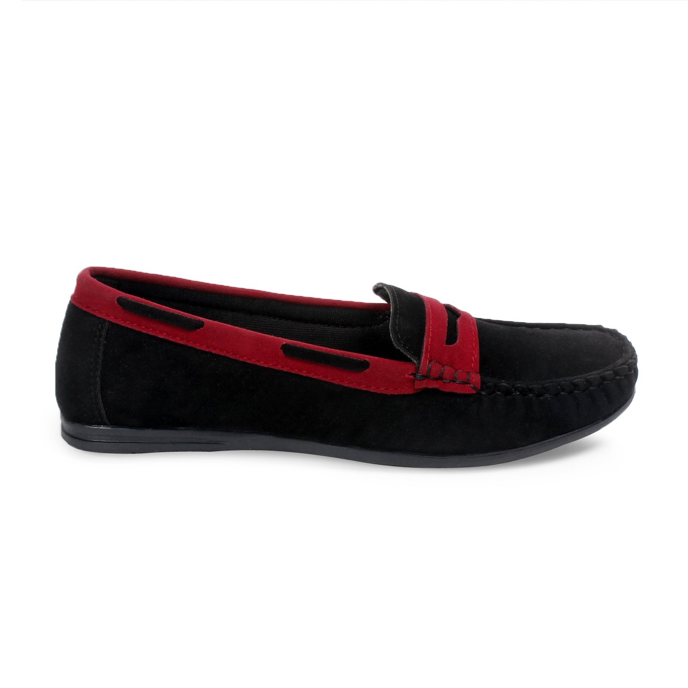 meriggiare women synthetic black loafers