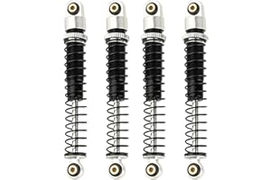 Pothyes AX24 51mm Damper for Axial 1/24 SCX24 Bronco Gladiator C10 Deadbolt Upgrade Parts (Silver)