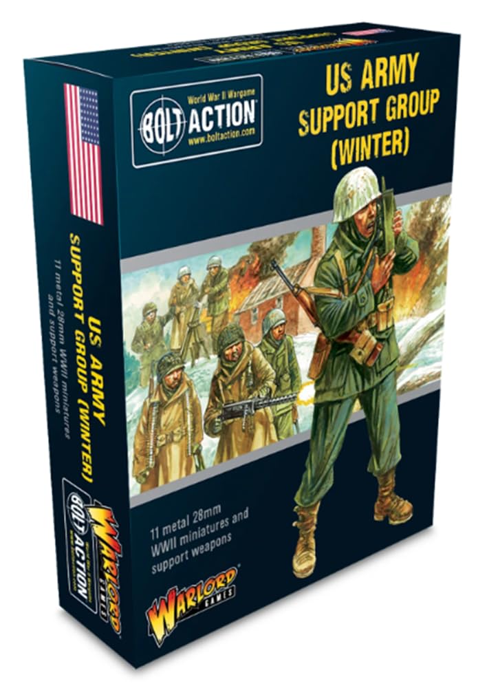 Warlord Games US Army Winter Support Group - 28mm Scale Metal Miniatures for Bolt Action Highly Detailed World War 2 Miniatures