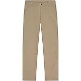 Izod Boys' School Uniform Adaptive Chino Pants, Adjustable Waistband, Velcro Closure & Faux Buttons
