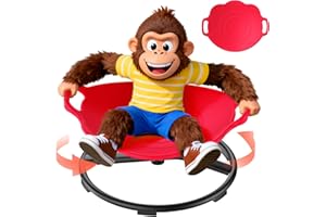 PURUYE Spinning Chair for Autistic Kids, Sensory Chair for Autistic Children, Training Body Coordination, No Assembly Required, Sensory Swivel Chairs for Kids with Non-Slip Design (Berry Spark)