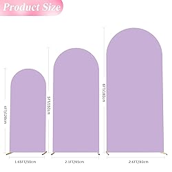 Wokceer Wedding Arch Cover Set of 3 Spandex Fitted