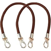 MY MIRONEY Handbag Shoulder Strap Replacement PU Leather Purse Straps Leather Braided Handbag Handles with Buckle