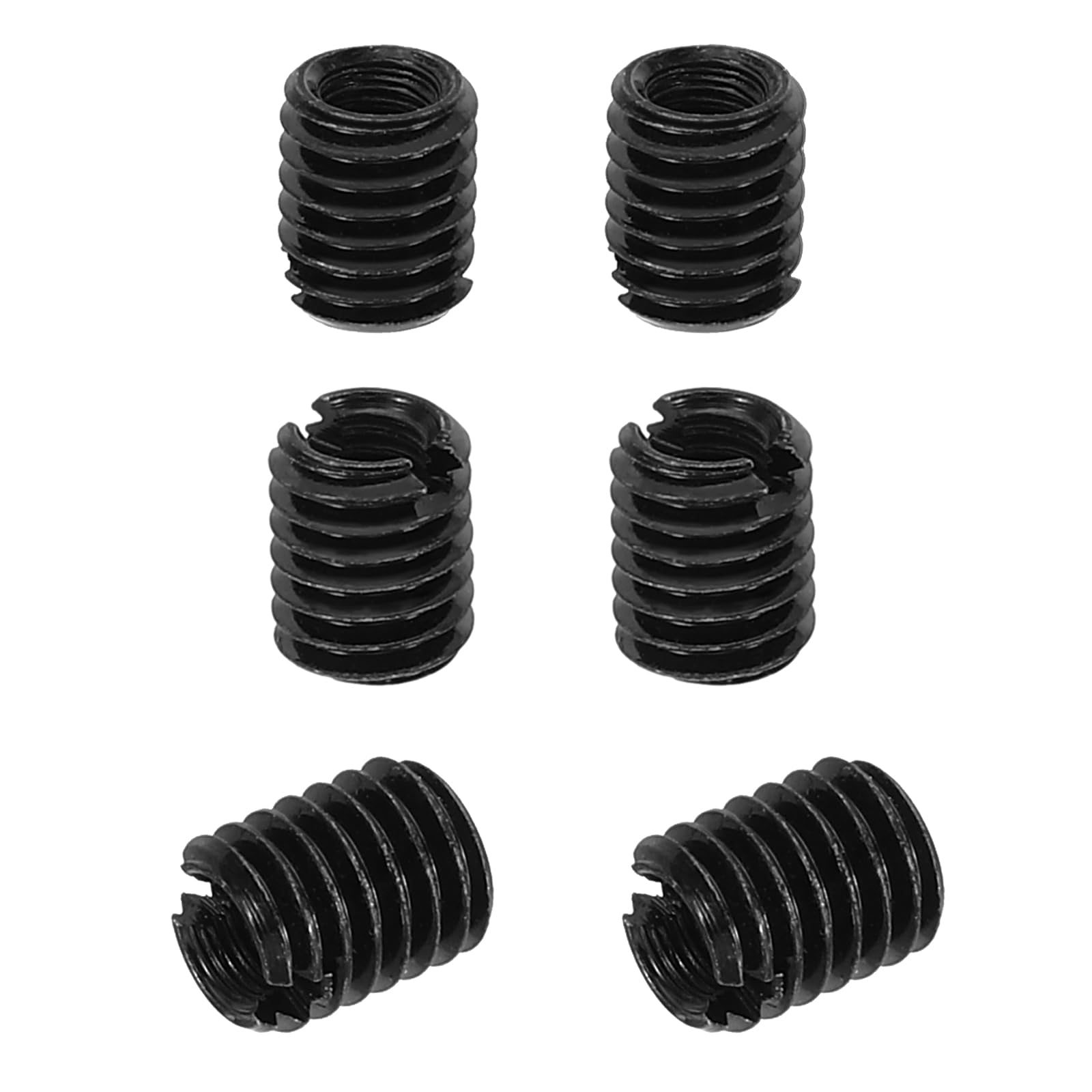 PATIKIL Thread Adapters Sleeve Reducing Nut, 6 Pcs M5xM3x6mm Male to Female Repair Insert Nut Screw Reducer Conversion Metal Fastener, Black โ image 1