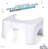 ATEK Bathroom Toilet Stool Squatting Potty Anti Slip Durable Medical Plastic view 9