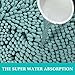 Turquoize 2 Pack Microfiber Pet Bath Towels Chenille for Cleaning Dogs & Cats - Large 32