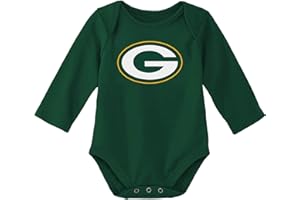 Outerstuff NFL Newborn & Infants 0-24 Months Official Primary Logo Long Sleeve Creeper Bodysuit Romper