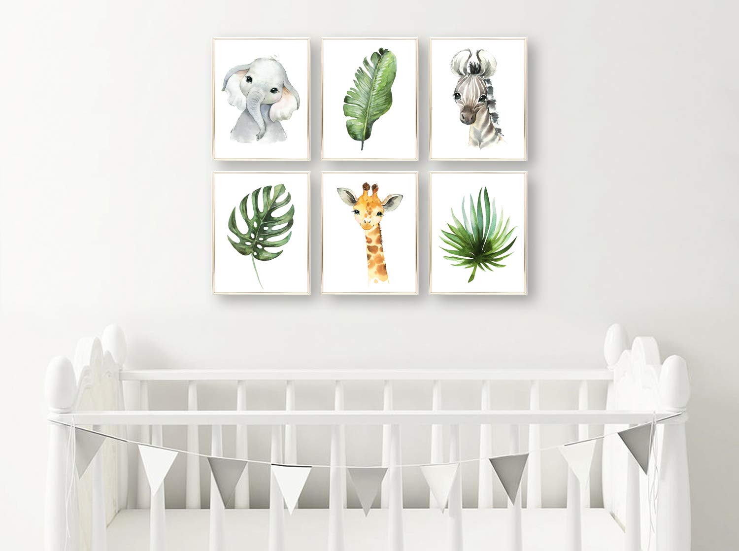safari tropical nursery wall prints